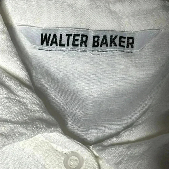 Walter Baker Linen Blend Balloon Sleeve Dress Size See Approximate Measu… - Picture 6 of 7